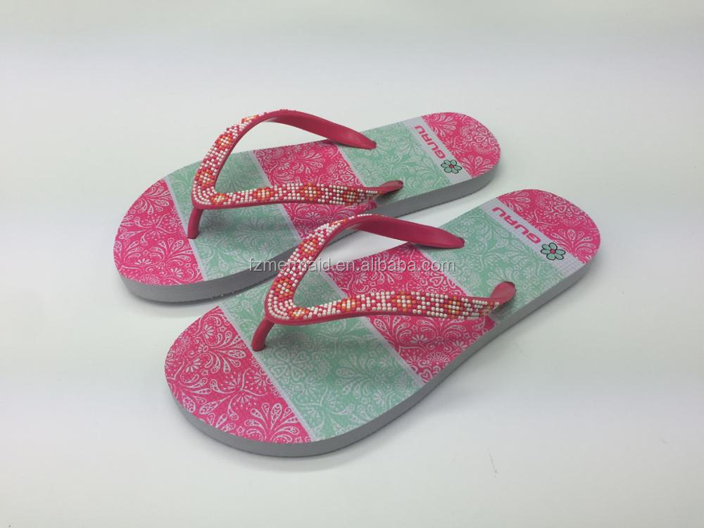 2024 Chinese Supplier Cheap Wholesale Summer Fashion Flip Flops Sticker Slipper for Women