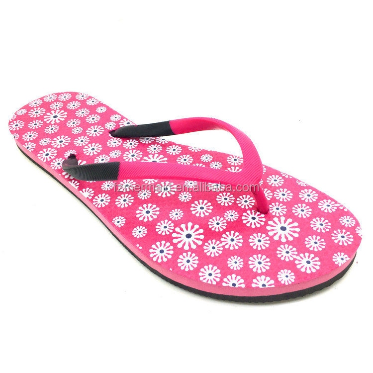 2024 Wholesale Print EVA Foam Women Economic Price Durable Lady Flip Flop Slipper