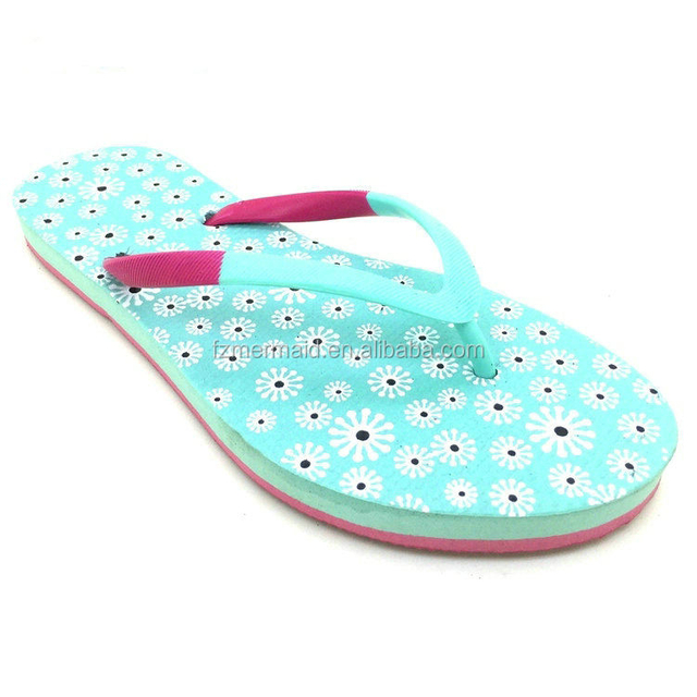 2024 Wholesale Print EVA Foam Women Economic Price Durable Lady Flip Flop Slipper