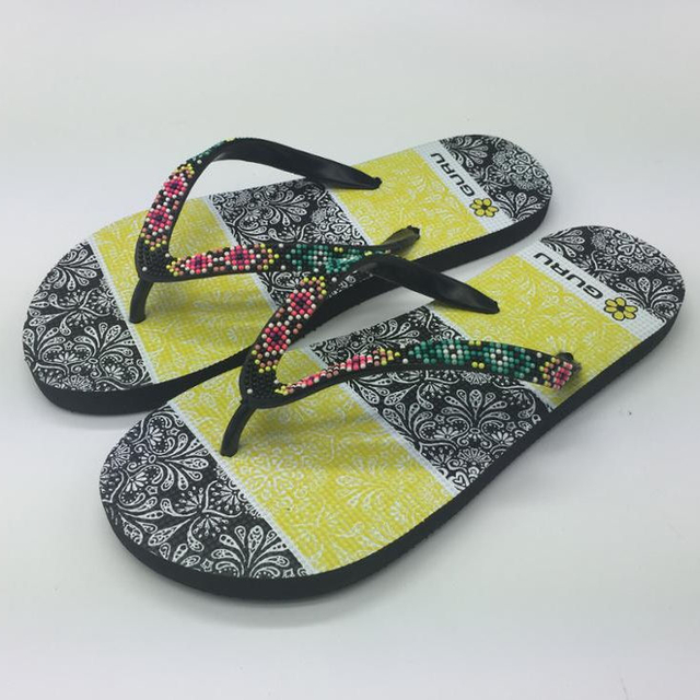 2024 Chinese Supplier Cheap Wholesale Summer Fashion Flip Flops Sticker Slipper for Women