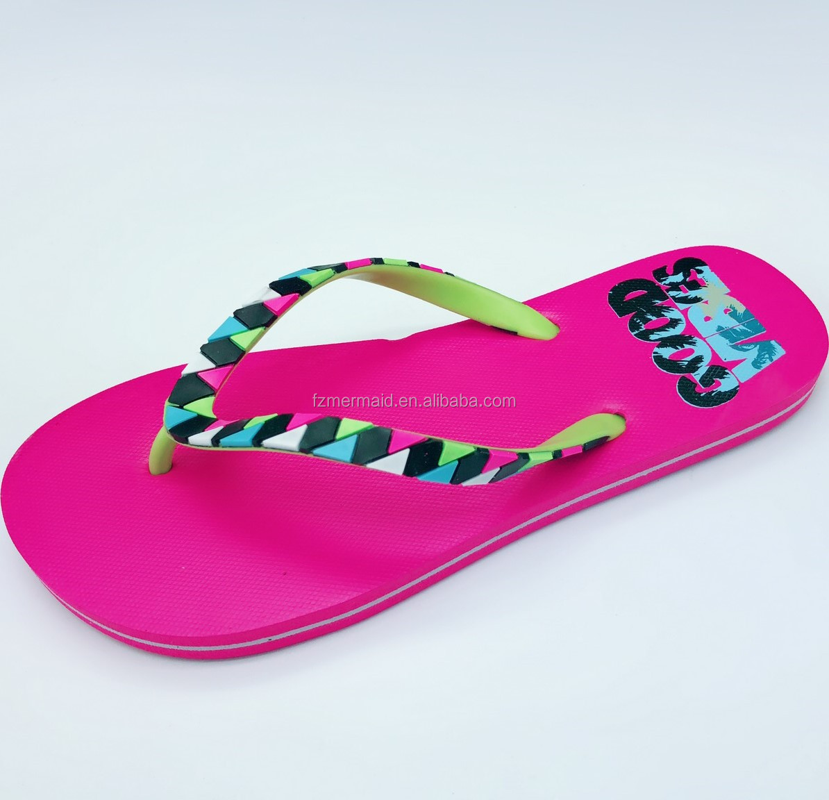 Africa Hot Selling Fuzhou Factory Wholesales PE Outdoor Fashion High Quality Plastic Slipper Naked Slipper Footwearbmen Shoes