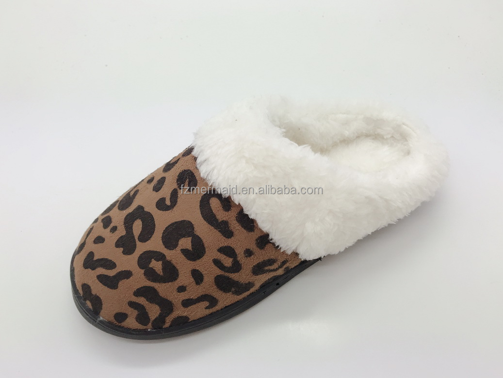 2024 Custom Winter Fashion Simple Home Women Winter Fur Warm Cute House Slippers Indoor for Lady