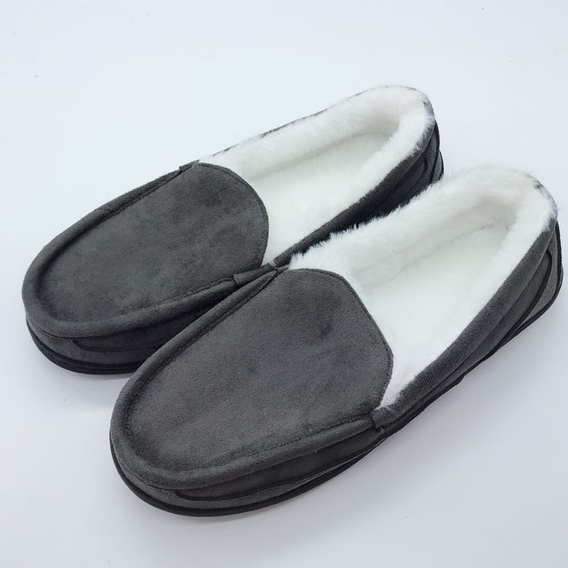 2024 Mens Memory Foam Slipper slip on Clog Moccasin Micro Suede Pile Lined Indoor & Outdoor Moccasin Shoes