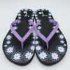 2024 Hot Selling Africa Women Flip Flops Pvc Upper Flower Print Slipper