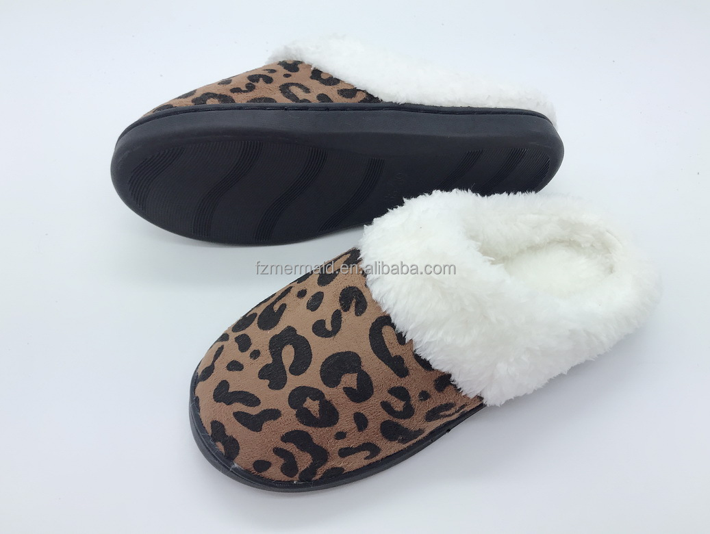 2024 Custom Winter Fashion Simple Home Women Winter Fur Warm Cute House Slippers Indoor for Lady