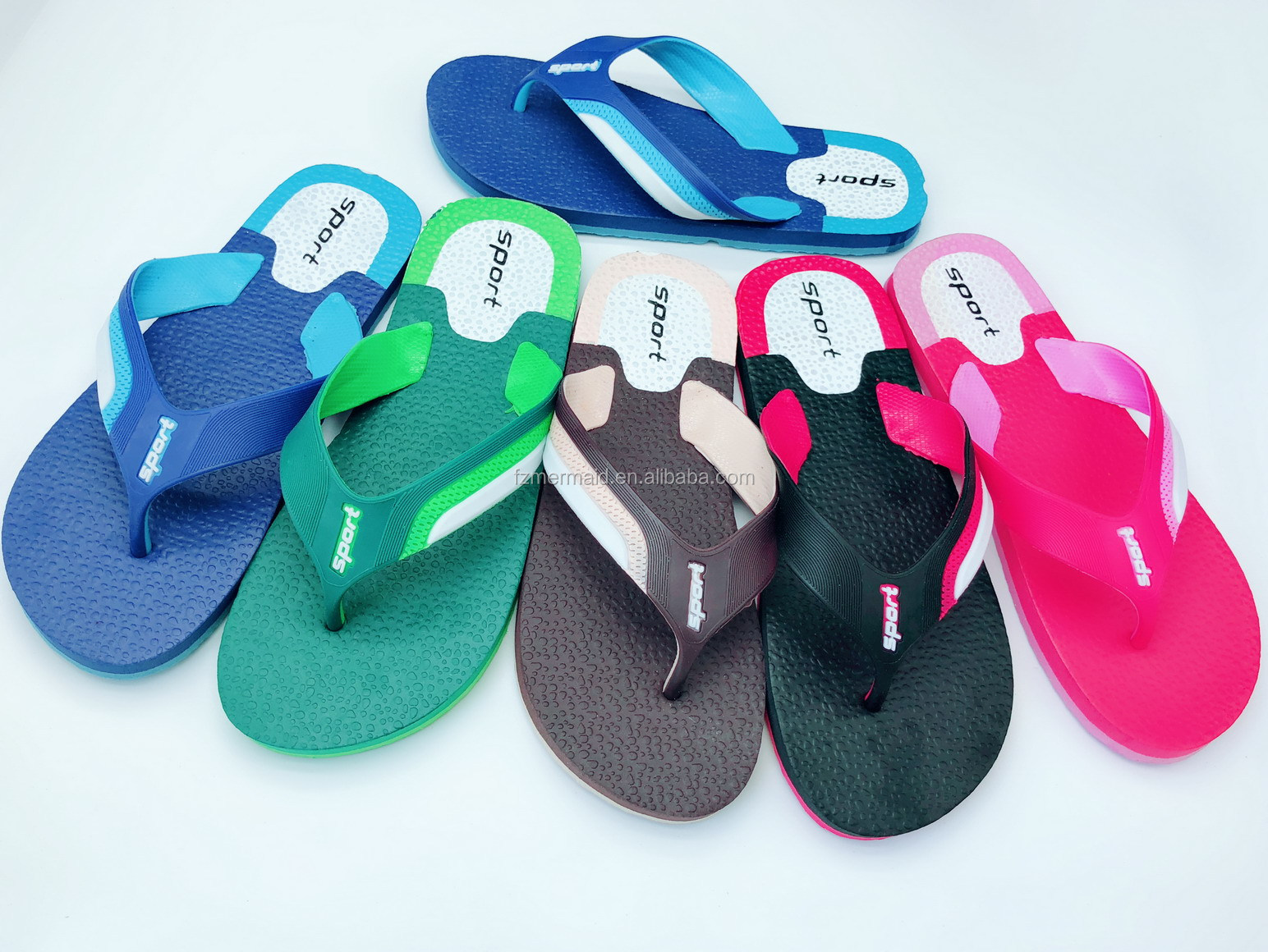 2024 Wholesale Africa Cheap Summer Beach slippers Fashion Printed Flip Flops for Men