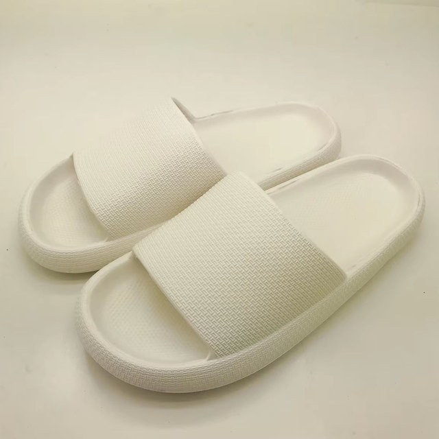 3cm Thick Platform Slippers Summer Beach Eva Soft Sole Slide Sandals Leisure Men Ladies Indoor Bathroom Anti-slip Shoes Slippers