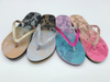 2024 China Flip Flops with logo Wholesale Sandals Popular Women Flip Flops Glitter Pvc Strap slippers