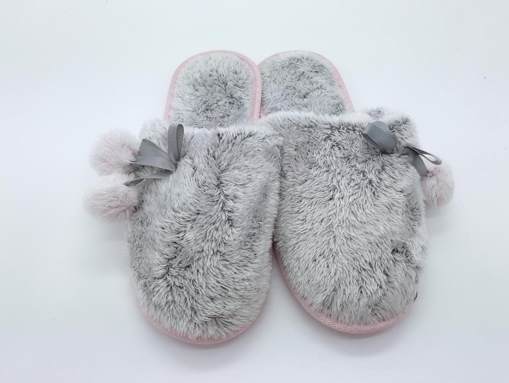2024 Custom Winter Fashion Simple Home Women Winter Fur Warm Cute House Slippers Indoor for Lady