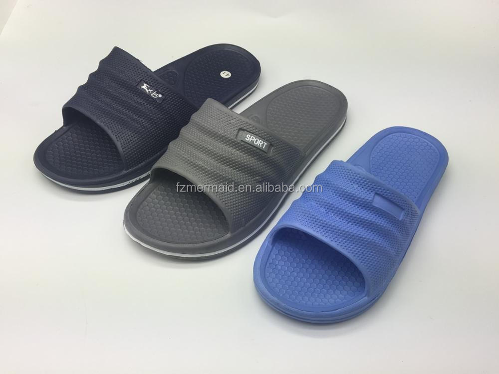 Latest Home Slipper for Men Eva Slide Shoes with Sticker Sport Shoes 2024