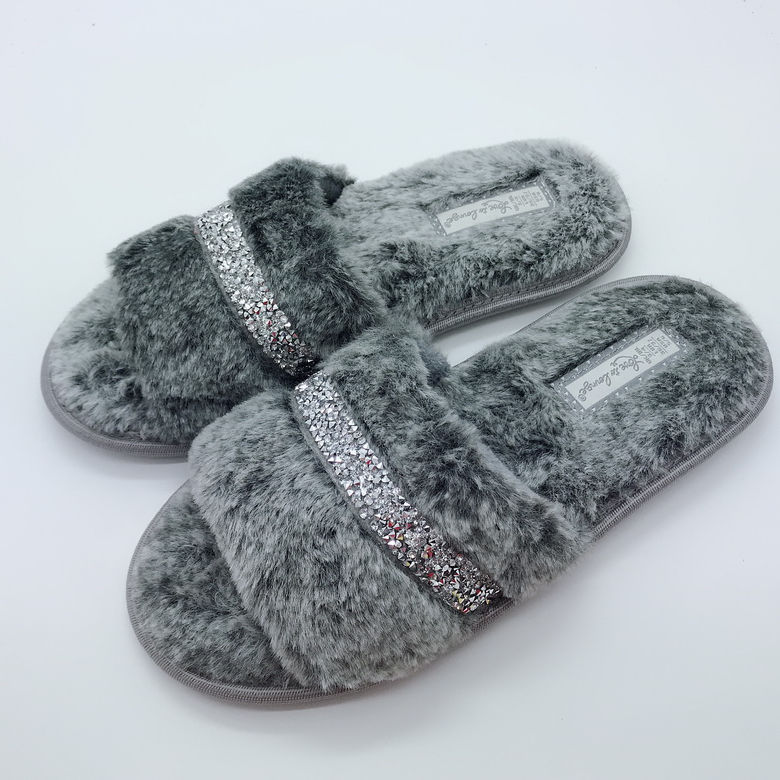 Comfortable Winter Warm Fluffy Indoor Sheepskin Leather Handmade LambsWool Australian Sheep Skin Slippers for Women
