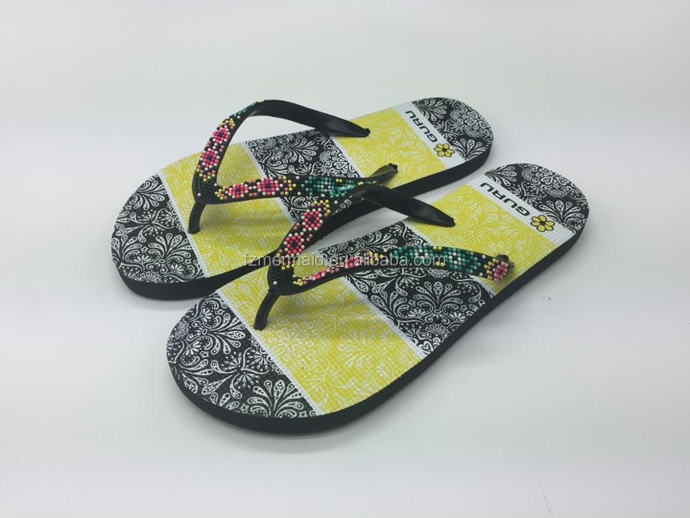 2024 Chinese Supplier Cheap Wholesale Summer Fashion Flip Flops Sticker Slipper for Women