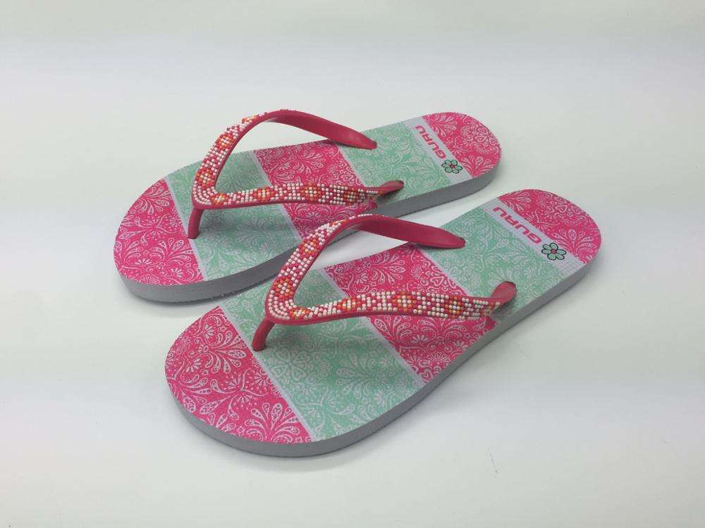 2024 Chinese Supplier Cheap Wholesale Summer Fashion Flip Flops Sticker Slipper for Women