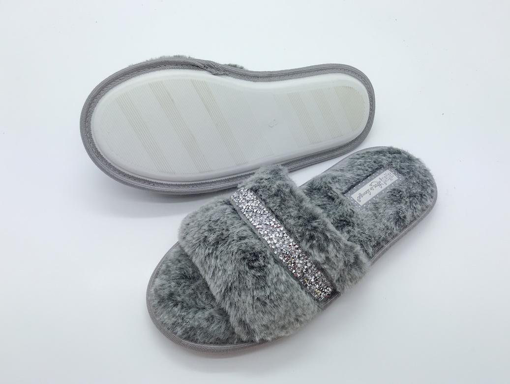 Comfortable Winter Warm Fluffy Indoor Sheepskin Leather Handmade LambsWool Australian Sheep Skin Slippers for Women