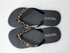 2024hot Sell Summer Film Leopard Upper Slipper for Lady Women Rubber Beach Flip Flops for Outdoor