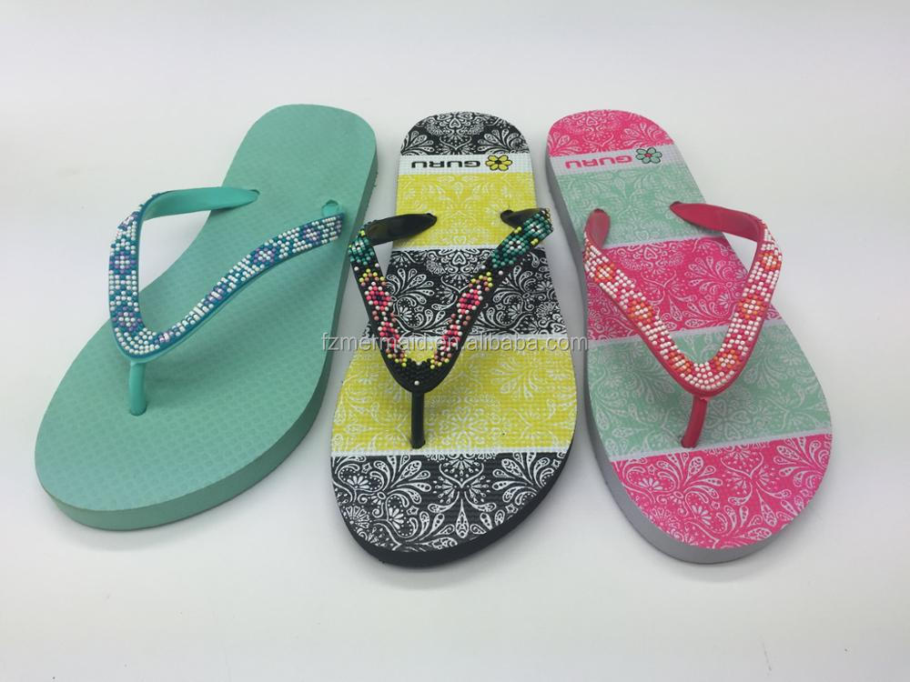 2024 Chinese Supplier Cheap Wholesale Summer Fashion Flip Flops Sticker Slipper for Women