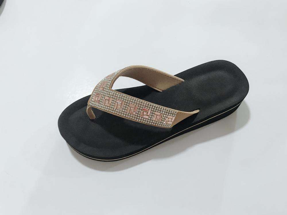 2024 Summer slippers New Fashion Lady High Heel Shoes Wedge Flip Flops