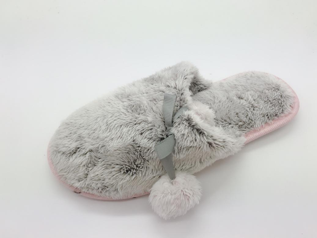 2024 Custom Winter Fashion Simple Home Women Winter Fur Warm Cute House Slippers Indoor for Lady