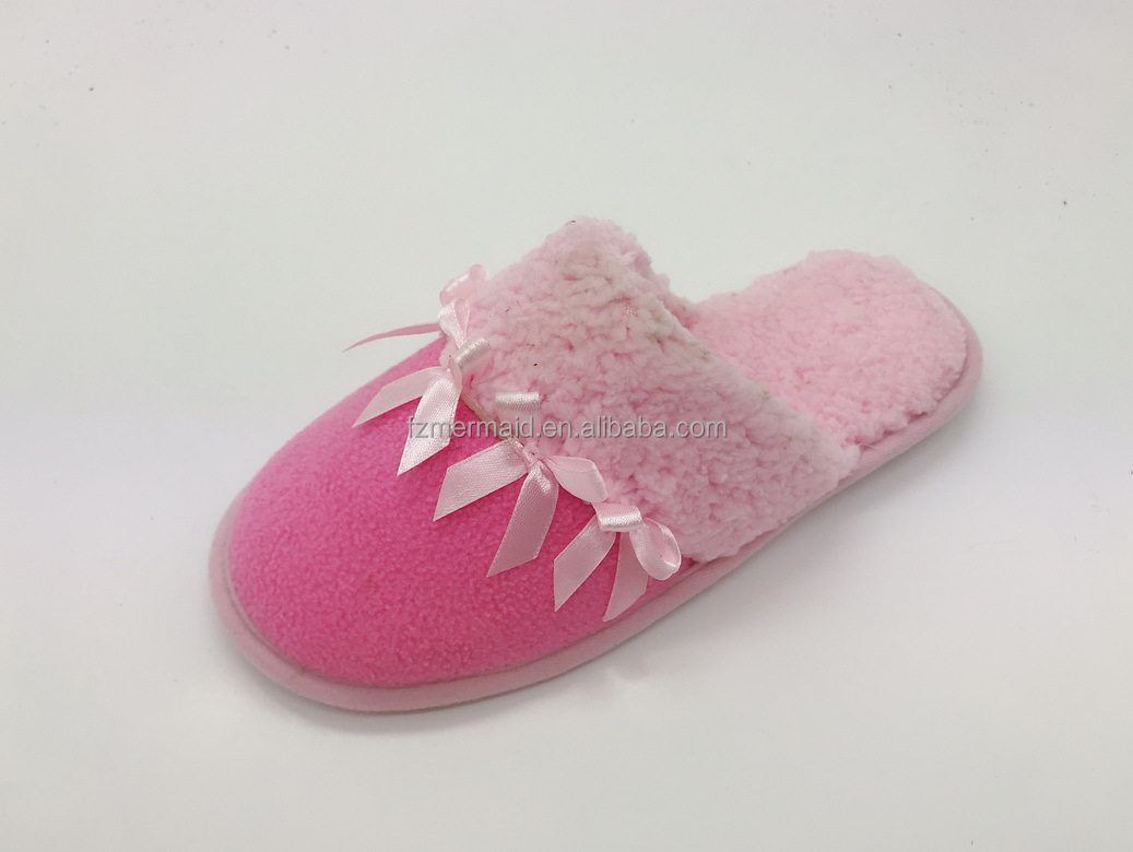 2024 Custom Winter Fashion Simple Home Women Winter Fur Warm Cute House Slippers Indoor for Lady